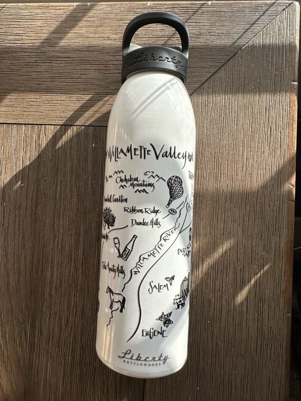 Liberty Bottleworks Willamette Valley Pinot Noir Map Bottle 24oz